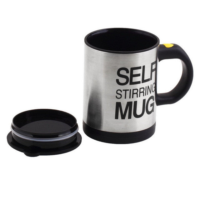 Electric Self Stirring Coffee Mug Cup Stainless Steel Automatic
