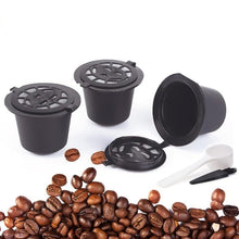 Load image into Gallery viewer, 3pcs/pack Refillable Reusable Coffee Capsule With 1PC Plastic Spoon Filter Pod with Brush 20ML Filters