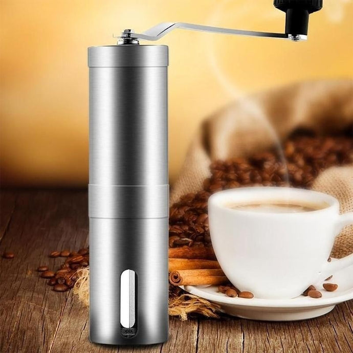 Stainless Steel Manual Coffee Bean Grinder Mill Hand Grinding Kitchen Tool